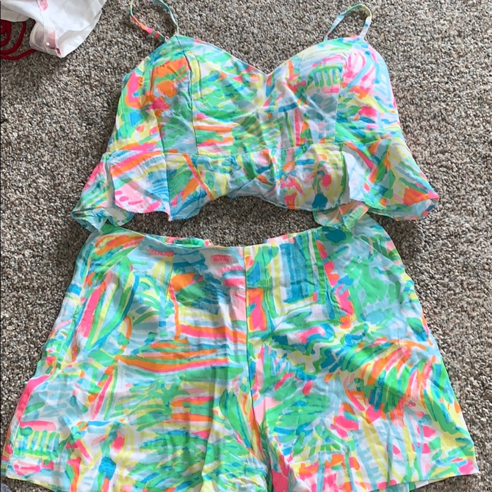 Lilly Pulitzer vibrant matching set
